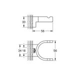 Casa si Gradina - Sanitare - Suporturi si accesorii baie - Suporturi baie - Agatatoare Grohe 41049DA0, Selection, pe perete, metal, lucios, cupru - Infinity.ro