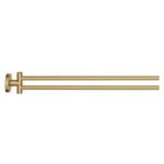 Casa si Gradina - Sanitare - Suporturi si accesorii baie - Suporturi baie - Bara prosop dubla Grohe 41183GN0, Start, aparenta, 440 mm, pivotanat, metal, mat, auriu - Infinity.ro