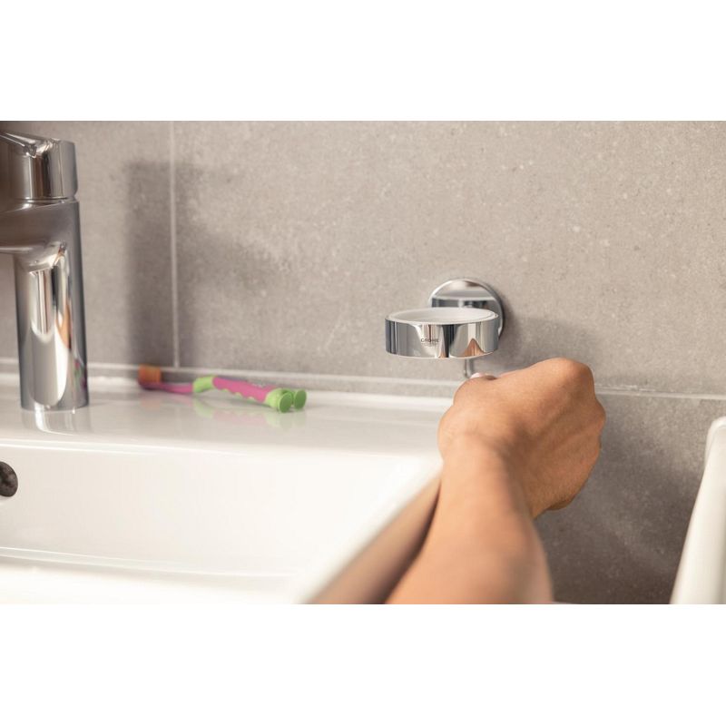Casa si Gradina - Sanitare - Suporturi si accesorii baie - Suporturi baie - Agatatoare Grohe 41173DC0, Start, pe perete, metal, mat, otel satinat - Infinity.ro