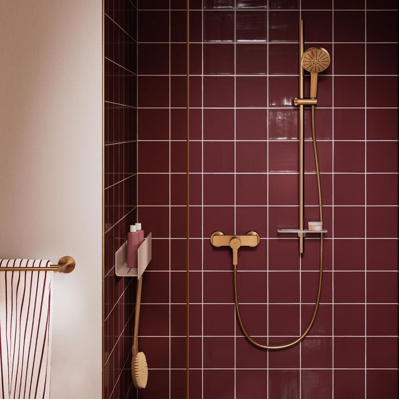 Casa si Gradina - Sanitare - Suporturi si accesorii baie - Suporturi baie - Bara prosop dubla Grohe 41203DL0, Start, 600 mm, meta, mat, cupru - Infinity.ro