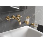 Casa si Gradina - Sanitare - Suporturi si accesorii baie - Suporturi baie - Bara prosop Grohe 40308GL3, Atrio, 489 mm, pe perete, pivotant, metal, lucios, auriu - Infinity.ro