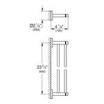 Casa si Gradina - Sanitare - Suporturi si accesorii baie - Suporturi baie - Bara prosop Grohe 40802DC1, Essentials, pe perete, 654 mm, metal, mat, otel satinat - Infinity.ro