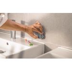 Casa si Gradina - Sanitare - Suporturi si accesorii baie - Suporturi baie - Bara prosop Grohe 40987DC0, Start Cube, pe perete, 450 mm, metal, mat, otel satinat - Infinity.ro