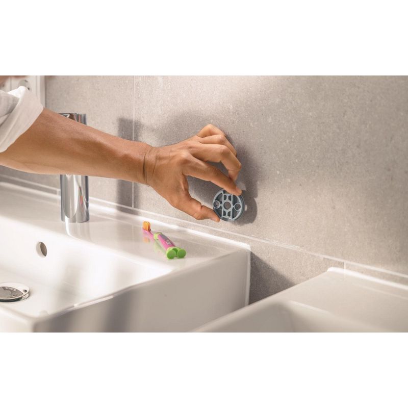 Casa si Gradina - Sanitare - Suporturi si accesorii baie - Suporturi baie - Bara prosop Grohe 40987DC0, Start Cube, pe perete, 450 mm, metal, mat, otel satinat - Infinity.ro