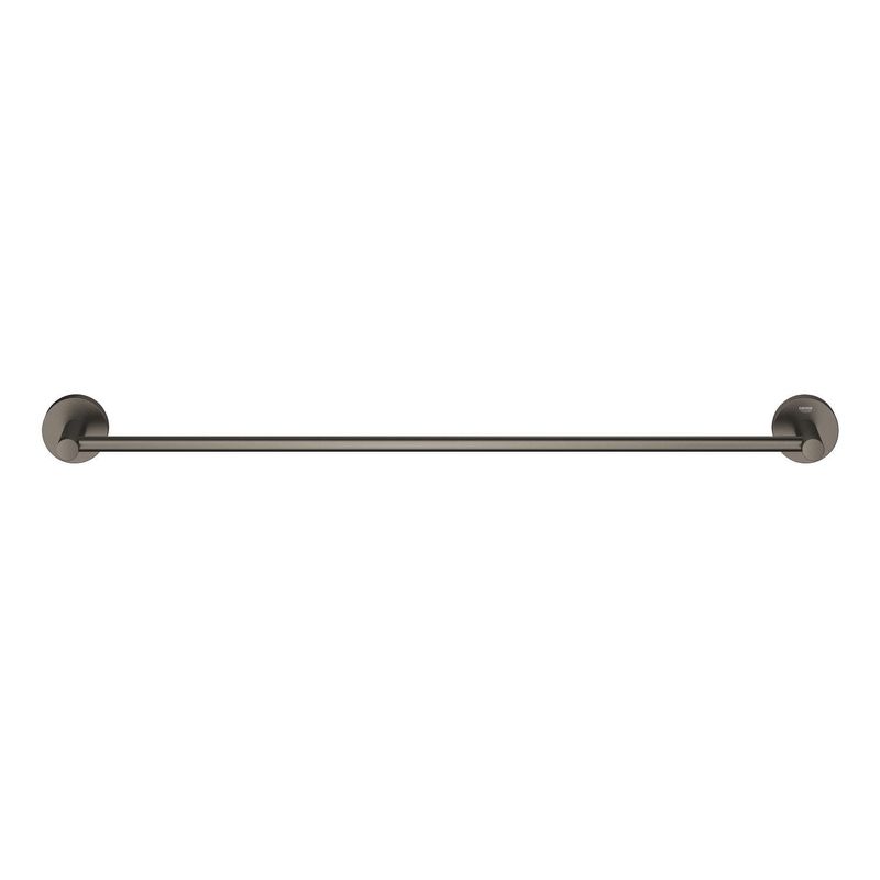 Casa si Gradina - Sanitare - Suporturi si accesorii baie - Suporturi baie - Bara prosop Grohe 41178AL0, Start, aparent, 600 mm, metal, mat, grafit - Infinity.ro