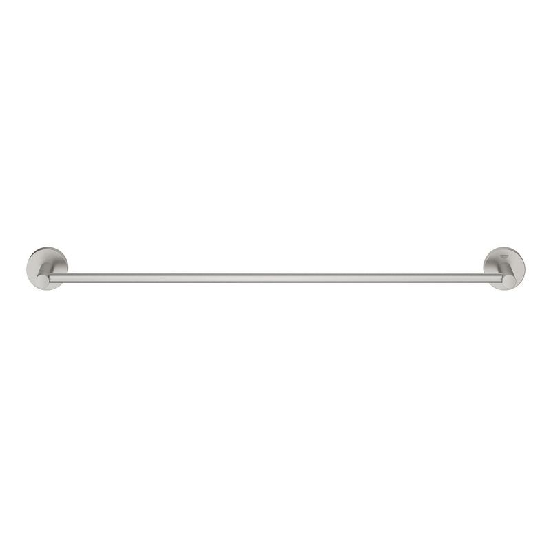 Casa si Gradina - Sanitare - Suporturi si accesorii baie - Suporturi baie - Bara prosop Grohe 41178DC0, Start, pe perete, 600 mm, metal, mat, otel satinat - Infinity.ro