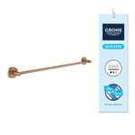 Casa si Gradina - Sanitare - Suporturi si accesorii baie - Suporturi baie - Bara prosop Grohe 41178DL0, Start, aparent, 600 mm, metal, mat, cupru - Infinity.ro