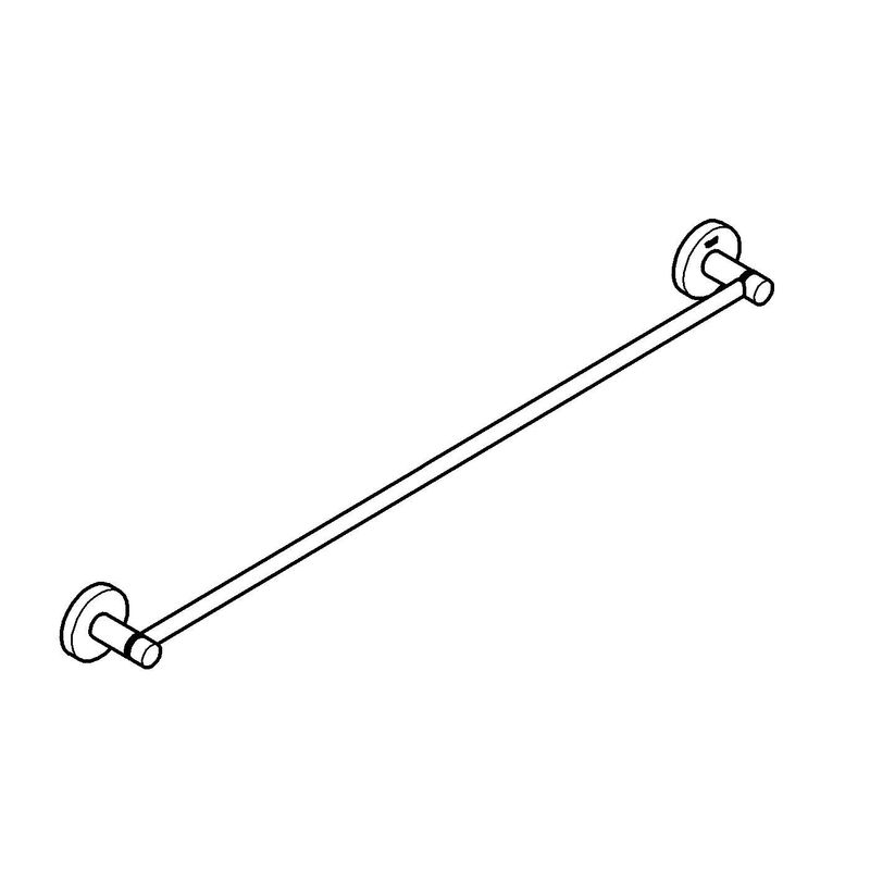 Casa si Gradina - Sanitare - Suporturi si accesorii baie - Suporturi baie - Bara prosop Grohe 41178GN0, Start, aparent, 600 mm, metal, mat, auriu - Infinity.ro