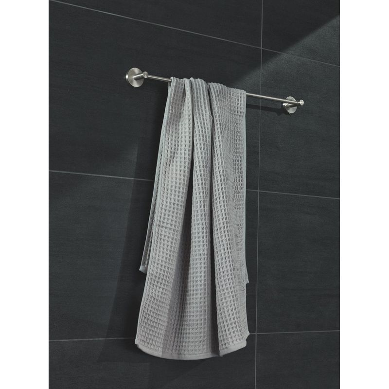 Casa si Gradina - Sanitare - Suporturi si accesorii baie - Suporturi baie - Bara prosop Grohe 41178DC0, Start, pe perete, 600 mm, metal, mat, otel satinat - Infinity.ro