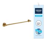 Casa si Gradina - Sanitare - Suporturi si accesorii baie - Suporturi baie - Bara prosop Grohe 41178GN0, Start, aparent, 600 mm, metal, mat, auriu - Infinity.ro