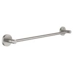 Casa si Gradina - Sanitare - Suporturi si accesorii baie - Suporturi baie - Suport prosop Grohe 40688DC1, Essentials, pe perete, 450 mm, metal, mat, otel satinat - Infinity.ro