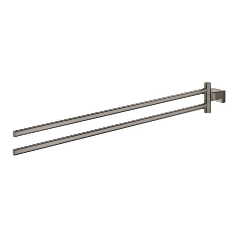 Casa si Gradina - Sanitare - Suporturi si accesorii baie - Suporturi baie - Suport prosop Grohe 40624AL1, Essentials Cube, pe perete, 450 mm, metal, mat, grafit - Infinity.ro