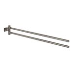 Casa si Gradina - Sanitare - Suporturi si accesorii baie - Suporturi baie - Suport prosop Grohe 40624AL1, Essentials Cube, pe perete, 450 mm, metal, mat, grafit - Infinity.ro