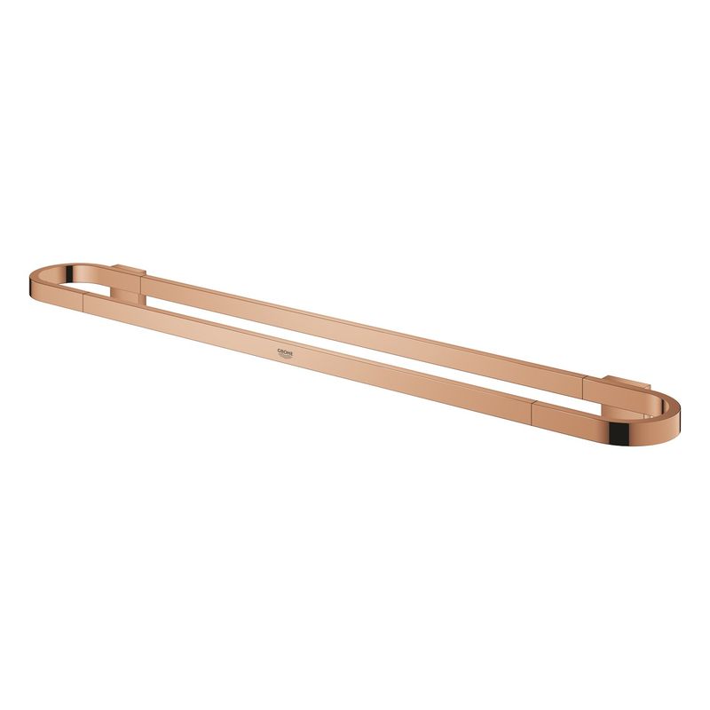 Casa si Gradina - Sanitare - Suporturi si accesorii baie - Suporturi baie - Suport prosop Grohe 41056DA0, Selection, 600 mm, pe perete, metal, lucios, cupru - Infinity.ro