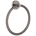 Casa si Gradina - Sanitare - Suporturi si accesorii baie - Suporturi baie - Inel prosop Grohe 40365A01, Essentials, 180 mm, metal, lucios, grafit - Infinity.ro