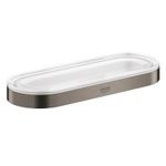 Casa si Gradina - Sanitare - Suporturi si accesorii baie - Suporturi baie - Inel prosop Grohe 41035AL0, Selection, 200 mm, pe perete, metal, mat, grafit - Infinity.ro