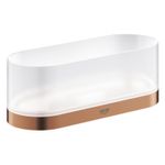 Casa si Gradina - Sanitare - Suporturi si accesorii baie - Suporturi baie - Inel prosop Grohe 41035DL0, Selection, 200 mm, montare pe perete, fixare ascunsa, mat, cupru - Infinity.ro