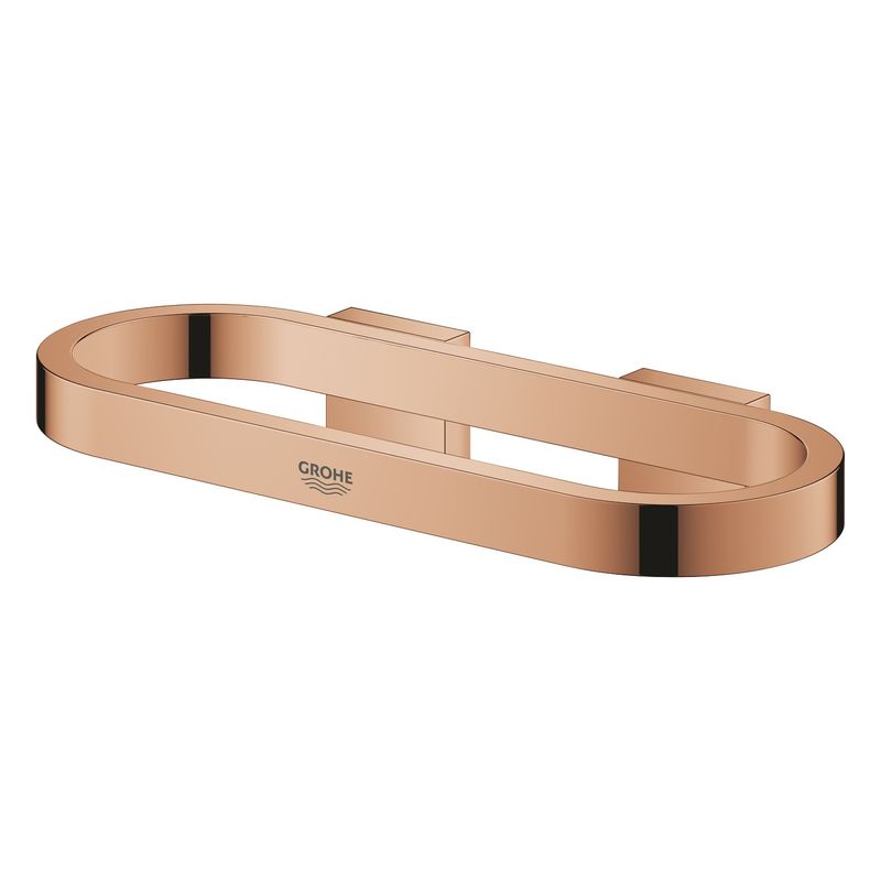 Casa si Gradina - Sanitare - Suporturi si accesorii baie - Suporturi baie - Inel prosop Grohe 41035DA0, Selection, 200 mm, pe perete, metal, lucios, cupru - Infinity.ro
