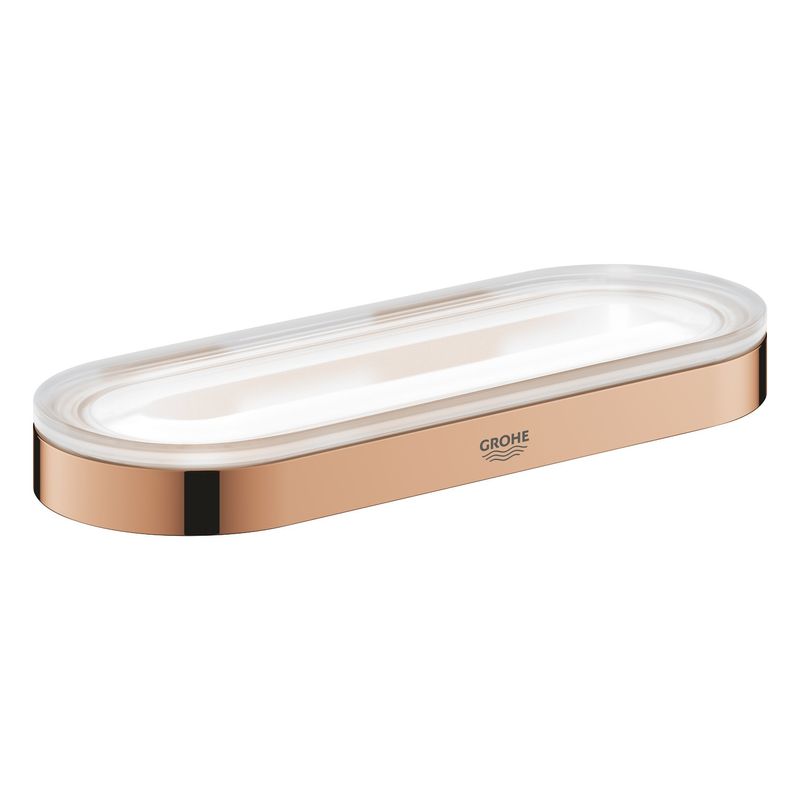 Casa si Gradina - Sanitare - Suporturi si accesorii baie - Suporturi baie - Inel prosop Grohe 41035DA0, Selection, 200 mm, pe perete, metal, lucios, cupru - Infinity.ro