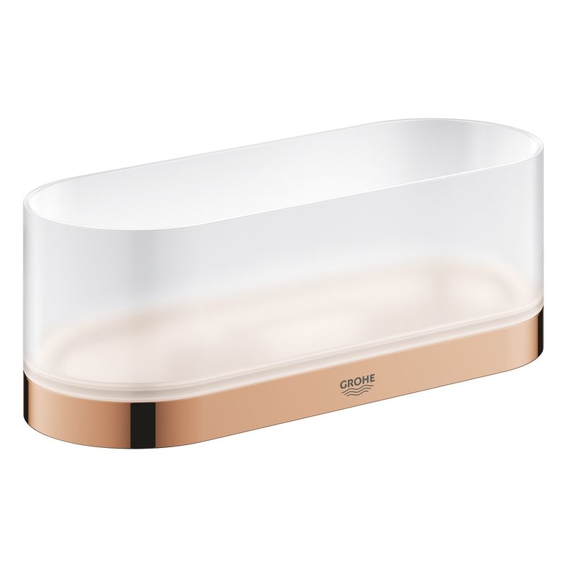 Casa si Gradina - Sanitare - Suporturi si accesorii baie - Suporturi baie - Inel prosop Grohe 41035DA0, Selection, 200 mm, pe perete, metal, lucios, cupru - Infinity.ro