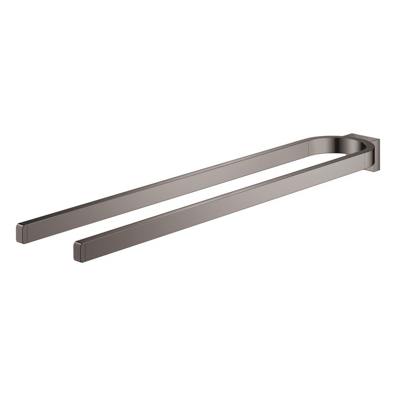 Casa si Gradina - Sanitare - Suporturi si accesorii baie - Suporturi baie - Suport prosop Grohe 41059A00, Selection, 360 mm, pe perete, metal, lucios, grafit - Infinity.ro
