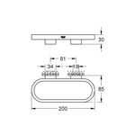 Casa si Gradina - Sanitare - Suporturi si accesorii baie - Suporturi baie - Inel prosop Grohe 41035DL0, Selection, 200 mm, montare pe perete, fixare ascunsa, mat, cupru - Infinity.ro