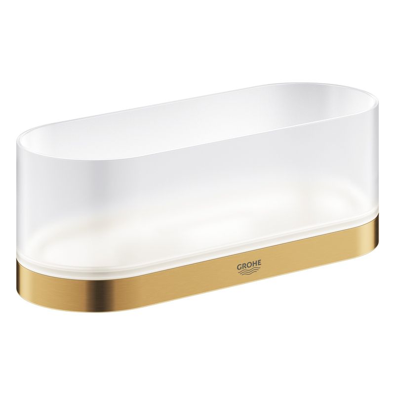 Casa si Gradina - Sanitare - Suporturi si accesorii baie - Suporturi baie - Inel prosop Grohe 41035GN0, Selection, 200 mm, pe perete, metal, mat, auriu - Infinity.ro