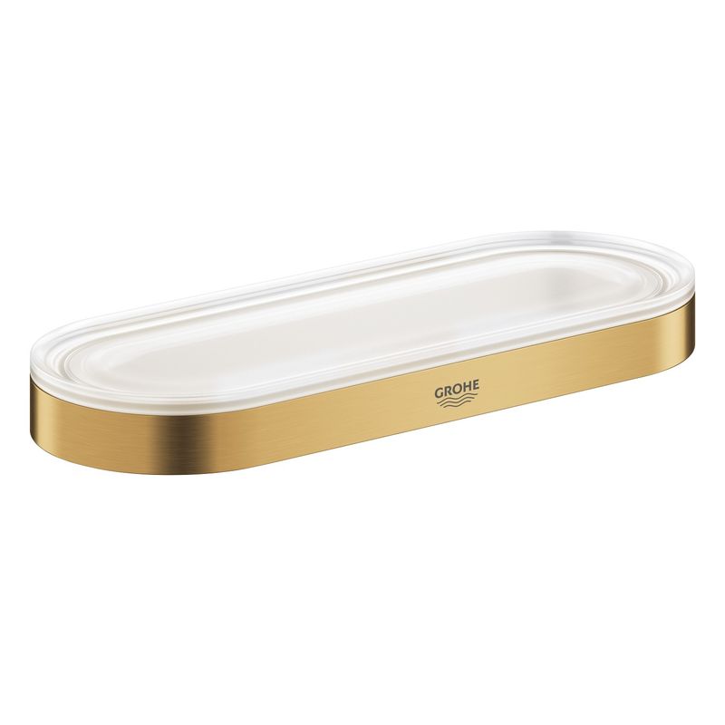 Casa si Gradina - Sanitare - Suporturi si accesorii baie - Suporturi baie - Inel prosop Grohe 41035GN0, Selection, 200 mm, pe perete, metal, mat, auriu - Infinity.ro