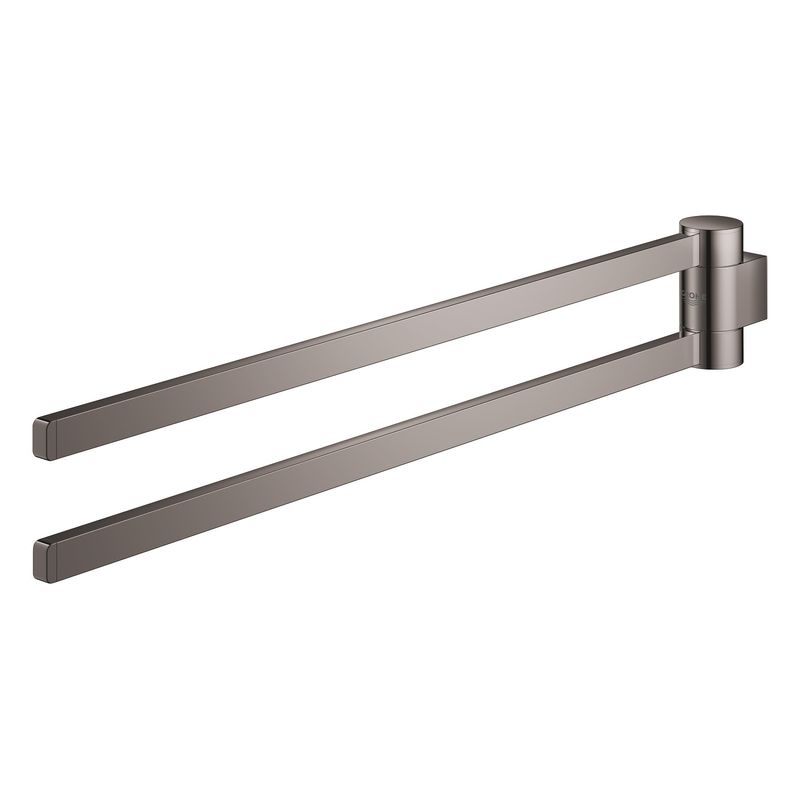 Casa si Gradina - Sanitare - Suporturi si accesorii baie - Suporturi baie - Suport prosop Grohe 41063A00, Selection, pe perete, 400 mm, metal, lucios, grafit - Infinity.ro