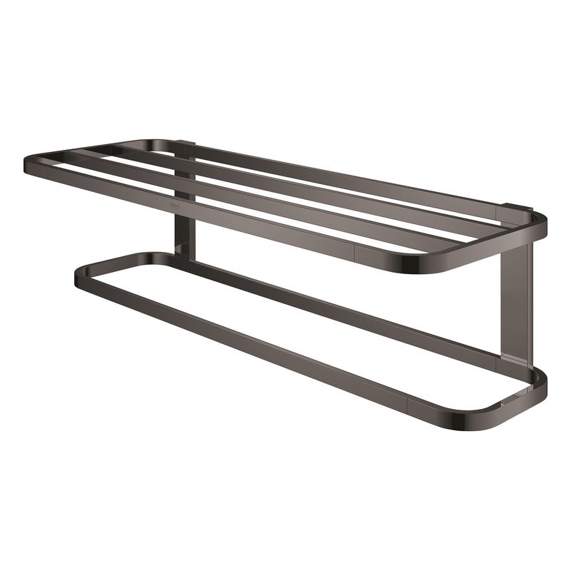 Casa si Gradina - Sanitare - Suporturi si accesorii baie - Suporturi baie - Suport prosop Grohe 41066A00, Selection, 600 mm, 4 suporti, montare pe perete, metal, lucios, grafit - Infinity.ro