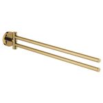 Casa si Gradina - Sanitare - Suporturi si accesorii baie - Suporturi baie - Suport prosop Grohe 40371GL1, Essentials, pe perete, 449 mm, metal, lucios, auriu - Infinity.ro