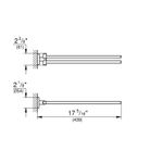 Casa si Gradina - Sanitare - Suporturi si accesorii baie - Suporturi baie - Suport prosop Grohe 40371GL1, Essentials, pe perete, 449 mm, metal, lucios, auriu - Infinity.ro