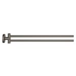 Casa si Gradina - Sanitare - Suporturi si accesorii baie - Suporturi baie - Bara prosop dubla Grohe 41183AL0, Start, aparenta, 440 mm, pivotanat, metal, mat, grafit - Infinity.ro