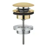 Casa si Gradina - Sanitare - Cazi si cabine de dus - Coloane si seturi de dus - Ventil lavoar push to open Grohe 65807GN0, G1 1/4'', lungime ajustabila, mat, auriu - Infinity.ro
