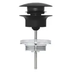 Casa si Gradina - Sanitare - Cazi si cabine de dus - Coloane si seturi de dus - Ventil push to open Grohe 29510KF0, universal, 1 1/4'', compensare lungime, alama, mat, negru - Infinity.ro