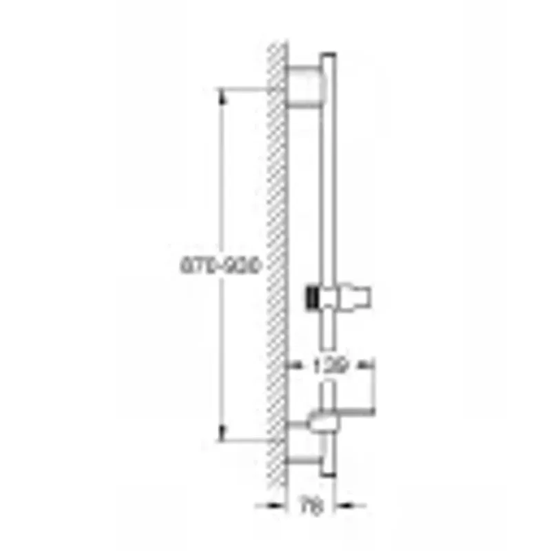 Casa si Gradina - Sanitare - Cazi si cabine de dus - Coloane si seturi de dus - Bara de dus Grohe 26603GL0, Rainshower SmartActive, aparenta, universala, 900 mm, lucios, auriu - Infinity.ro
