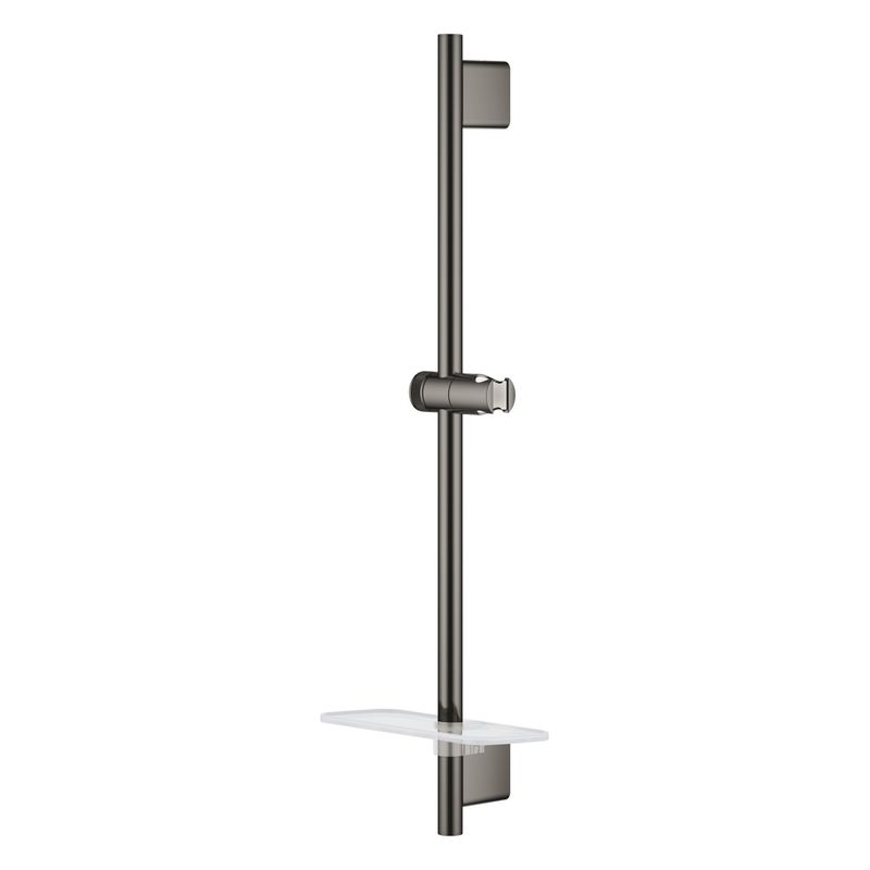 Casa si Gradina - Sanitare - Cazi si cabine de dus - Coloane si seturi de dus - Bara dus Grohe 26602A00, SmartActive, aparenta, 630 mm, etajera, lucios, grafit - Infinity.ro