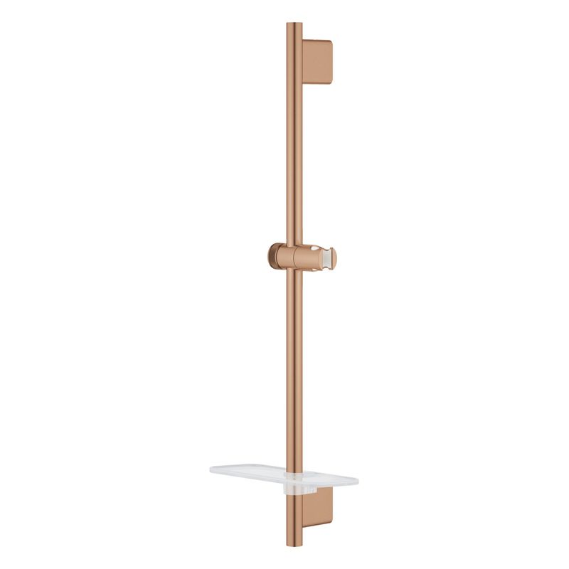 Casa si Gradina - Sanitare - Cazi si cabine de dus - Coloane si seturi de dus - Bara dus Grohe 26602DL0, SmartActive, aparenta, 630 mm, etajera, mat, cupru - Infinity.ro