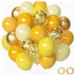 Casa si Gradina - Decoratiuni - Decoratiuni petrecere - Baloane - Set 50 baloane gold TrendiShop , latex premium, ideale pentru petreceri si decoruri festive, gold, galben, confetti - Infinity.ro