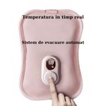 Ingrijire personala si Cosmetice - Sanatate si wellness - Articole wellness - Incalzitoare corporale - Perna electrica TrendiShop cu apa calda, dureri menstruale sau de spate, centura, incarcator, roz, catifea - Infinity.ro