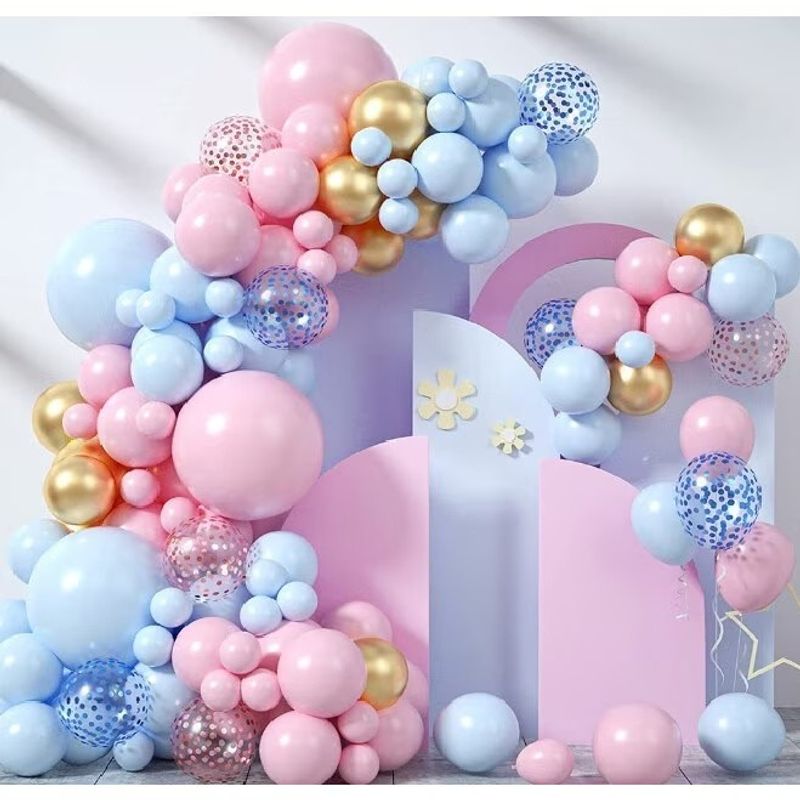 Casa si Gradina - Decoratiuni - Decoratiuni petrecere - Baloane - Set format din 106 baloane decorative TrendiShop pentru evenimente, calitate premium, material latex, dimensiuni de 45cm - Infinity.ro