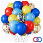 Casa si Gradina - Decoratiuni - Decoratiuni petrecere - Baloane - Set 65 baloane circus TrendiShop , latex premium, ideale pentru petreceri si decoruri festive, albastru, rosu, galben - Infinity.ro
