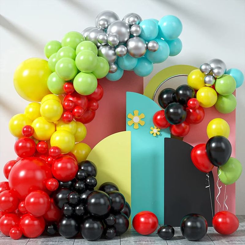 Casa si Gradina - Decoratiuni - Decoratiuni petrecere - Baloane - Set format din 109 baloane decorative TrendiShop pentru evenimente, calitate premium, material latex, dimensiuni de 45cm,38 - Infinity.ro