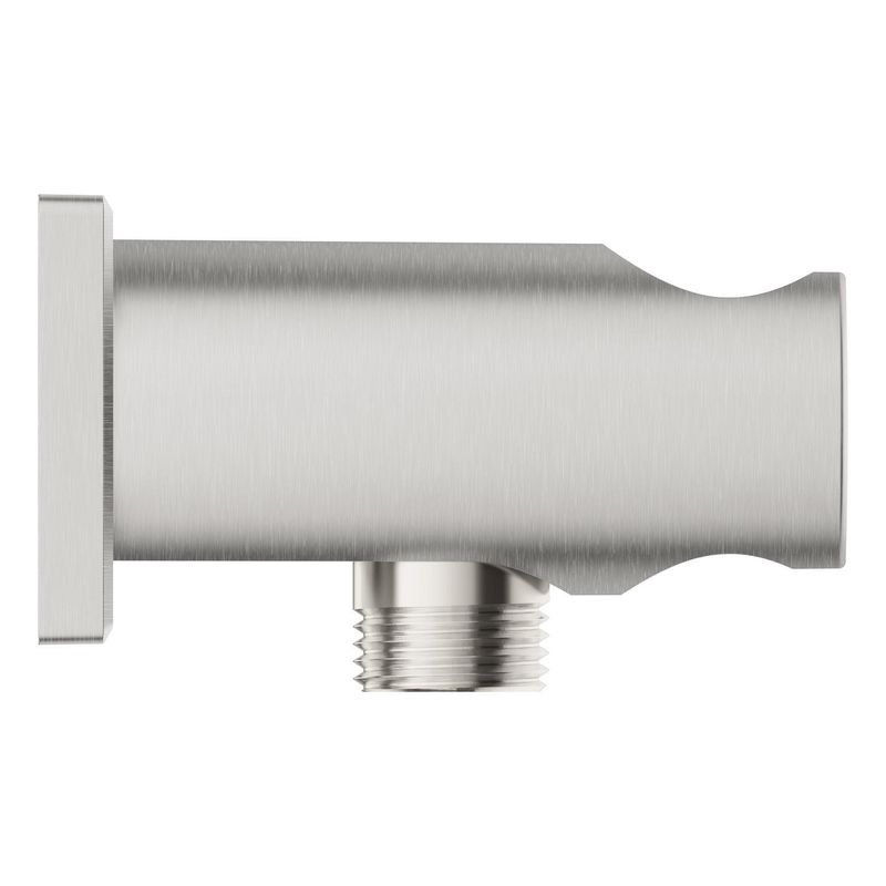 Casa si Gradina - Sanitare - Cazi si cabine de dus - Coloane si seturi de dus - Cot iesire Grohe 26659DC0, Rainshower, 1/2'' x 1/2'', suport para, mat, otel satinat - Infinity.ro