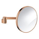 Ingrijire personala si Cosmetice - Machiaj - Oglinzi cosmetice - Oglinda barbierit Grohe 41077DA0, Selection, pivotanta, 7X, metal, lucios, cupru - Infinity.ro