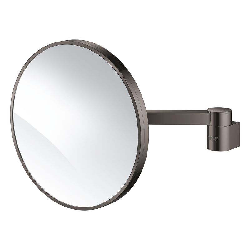 Ingrijire personala si Cosmetice - Machiaj - Oglinzi cosmetice - Oglinda barbierit Grohe 41077A00, Selection, pivotanta, factor marire 7X, metal, lucios, grafit - Infinity.ro