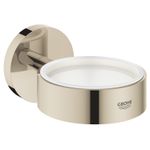 Casa si Gradina - Sanitare - Suporturi si accesorii baie - Suporturi baie - Suport Grohe 40369BE1, Essentials, pahar sau savoniera, fixare ascunsa, lucios, nickel - Infinity.ro