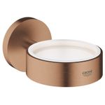 Casa si Gradina - Sanitare - Suporturi si accesorii baie - Suporturi baie - Suport Grohe 40369DL1, Essentials, pahar sau savoniera, fixare ascunsa, mat, cupru - Infinity.ro