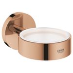 Casa si Gradina - Sanitare - Suporturi si accesorii baie - Suporturi baie - Suport Grohe 40369DA1, Essentials, pahar sau savoniera, fixare ascunsa, lucios, cupru - Infinity.ro
