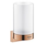 Casa si Gradina - Sanitare - Suporturi si accesorii baie - Suporturi baie - Suport Grohe 41027DA0, Selection, montare pe perete, fixare ascunsa, lucios, cupru - Infinity.ro